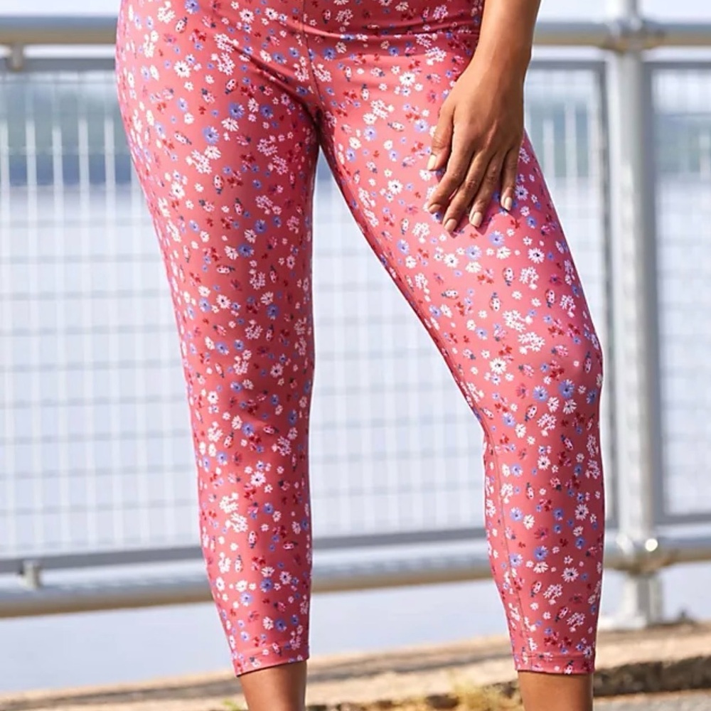 Kachel X Anthropologie Floral ladybugs Contrast‎ Leggings Women’s Sz 3X
